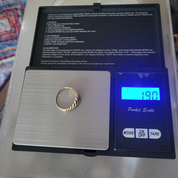 JCM 10KT gold woman's croissant dome ring size 8.25
